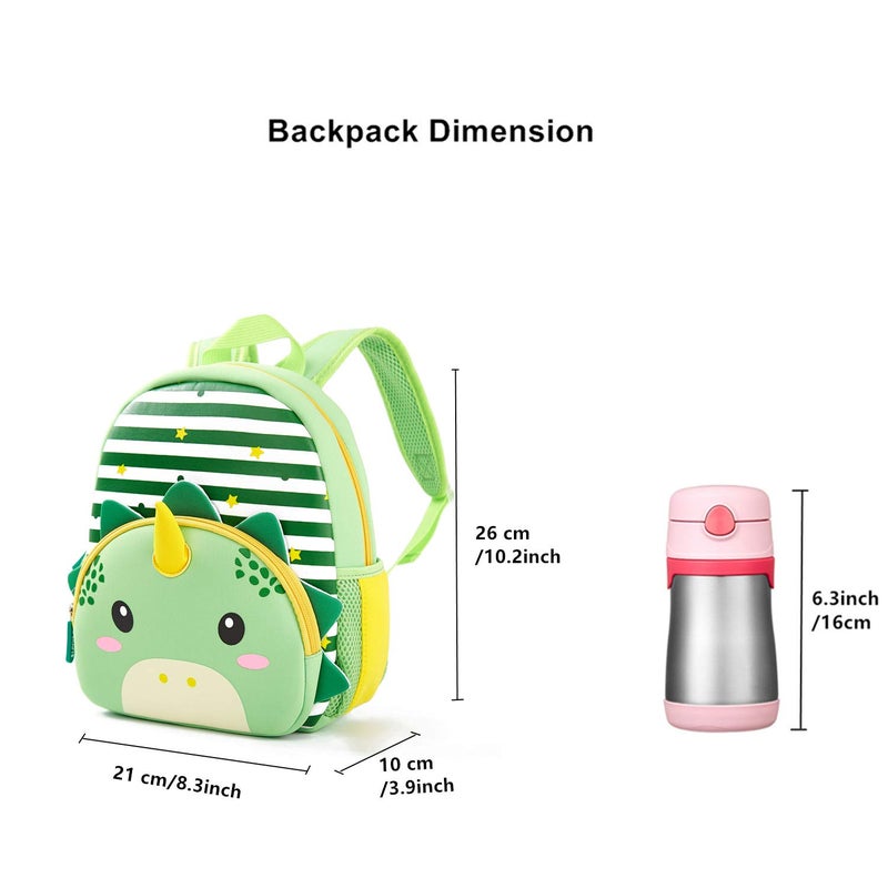 KK CRAFTS Preschool Backpack Toddler Neoprene Animal Schoolbag Lunch backpack for Kids Boys Girls(Dinosaur) - Image 3